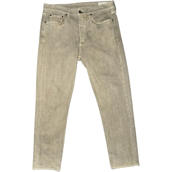 RAG & BONE Men's Fit 2 Slim MidRise Button Fly Denim Jeans in Vernon Tan 34 X 32 - Picture 4 of 7
